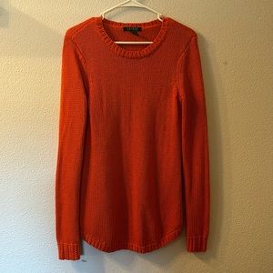 Lauren Ralph Lauren Orange longer sweater size medium